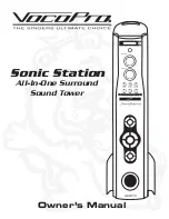 Preview for 1 page of VocoPro SONIC STATION Owner'S Manual