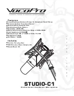 VocoPro STUDIO-C1 Owner'S Manual preview