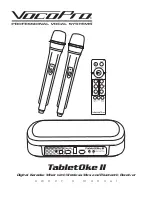 VocoPro TabletOke II Owner'S Manual предпросмотр