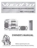 Предварительный просмотр 1 страницы VocoPro TRIO VP-939 Owner'S Manual