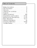 Preview for 2 page of VocoPro UHF-5900 Owner'S Manual