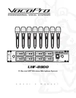 VocoPro UHF-8800 Owner'S Manual preview