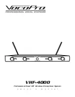 VocoPro VHF-4000 Owner'S Manual preview