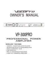 Предварительный просмотр 1 страницы VocoPro VP-300 PRO User Manual