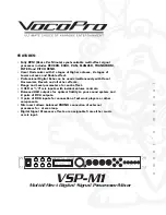 VocoPro VSP-M1 Owner'S Manual preview