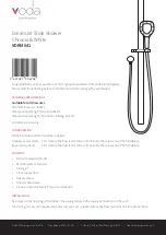 Voda Plumbingware DreamJet VDRM041 Manual preview