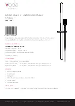 Preview for 1 page of Voda Plumbingware Eclipse Square 3 VECL041 Manual