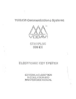 Preview for 1 page of Vodavi starplus 308 ex Installation And Maintenance Manual