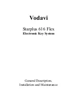 Vodavi Starplus 616 FLEX General Description, Installation And Maintenance preview