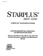 Vodavi StarPlus SPD 1428 Description, Operating & Specification Manual preview