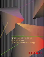 Предварительный просмотр 1 страницы Vodavi Starplus Triad 1 System Programming Manual