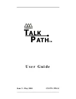 Предварительный просмотр 1 страницы Vodavi TALK PATH User Manual