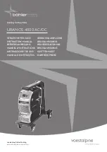 Preview for 1 page of voestalpine bohler welding URANOS 4000 AC/DC Instruction Manual