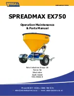 Предварительный просмотр 3 страницы Vogal SPREADMAX EX750 Operation Maintenance & Parts Manual