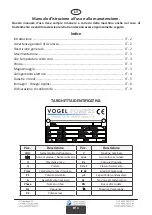 Preview for 21 page of Vogel Pumpen ENERGY 1 Use And Maintenance Instruction Manual