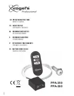 VOGELS PPA-350 Operating Instructions Manual preview