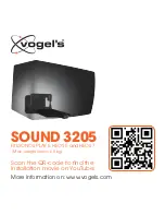 VOGELS SOUND 3205 Manual предпросмотр