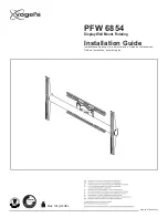 Preview for 1 page of vogel's PFW 6854 Installation Manual