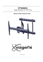 vogel's PFW6852 Installation Instructions Manual preview