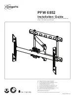 Предварительный просмотр 1 страницы vogel's PFW6852 Installation Manual