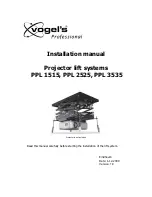 Preview for 1 page of vogel's PPL 1515 Installation Manual