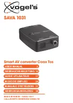 vogel's SAVA 1031 User Manual preview