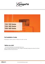 vogel's TVM 1200 Series Full Installation Manual preview