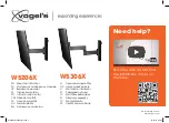 vogel's W5206X Mounting Instructions предпросмотр