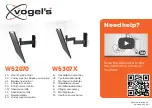 vogel's W52070 Mounting Instructions preview