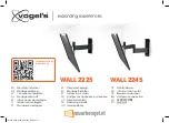 vogel's WALL 2225 Mounting Instructions предпросмотр