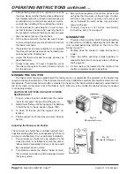 Preview for 14 page of Vogelzang International Sentry Coal VG810CL Owner'S Manual