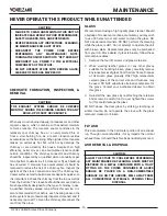 Preview for 16 page of Vogelzang International VG5713 Owner’S Instruction And Operation Manual