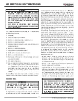 Preview for 13 page of Vogelzang International VG5722 Owner’S Instruction And Operation Manual