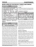 Preview for 16 page of Vogelzang International VG60 Owner’S Instruction And Operation Manual