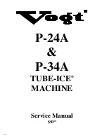 Preview for 1 page of VOGT ICE TUBE-ICE P-24A Service Manual