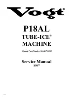 Preview for 1 page of Vogt P18AL TUBE-ICE Service Manual