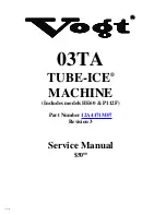 Preview for 1 page of Vogt TUBE-ICE 03TA Service Manual