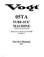 Предварительный просмотр 1 страницы Vogt TUBE-ICE 05TA Service Manual