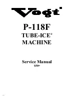 Vogt TUBE-ICE P-118F Service Manual preview