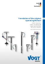 Предварительный просмотр 1 страницы Vogt TurboSpade VTS 50 Translation Of The Original Operating Manual