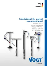 Vogt VH 25 Translation Of The Original Operating Manual preview