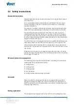 Preview for 13 page of Vogt VH 25 Translation Of The Original Operating Manual