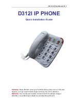 Vogtec D312I Quick Installation Manual предпросмотр