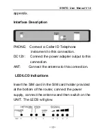 Предварительный просмотр 12 страницы Vogtec S190TG User Manual