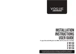 Vogue 310152 Installation Instructions & User Manual предпросмотр