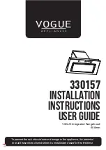 Предварительный просмотр 1 страницы Vogue 330157 Installation Instructions & User Manual