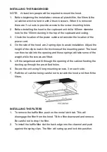 Preview for 7 page of Vogue 330267 Installation Instructions & User Manual