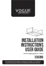 Предварительный просмотр 1 страницы Vogue 330286 Installation Instructions And User Manual