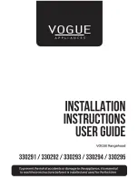 Предварительный просмотр 1 страницы Vogue 330291 Installation Instructions & User Manual