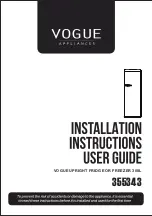 Vogue 355343 Installation Instructions & User Manual preview